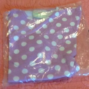 Lolly Wolly Doodle Purple Polka Dot Top